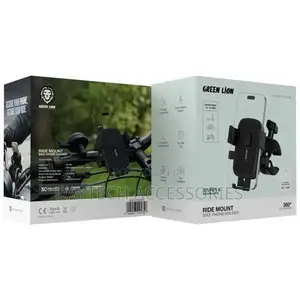 Green Lion Ride Mount Bike Phone Holder Black Gnridhldbk