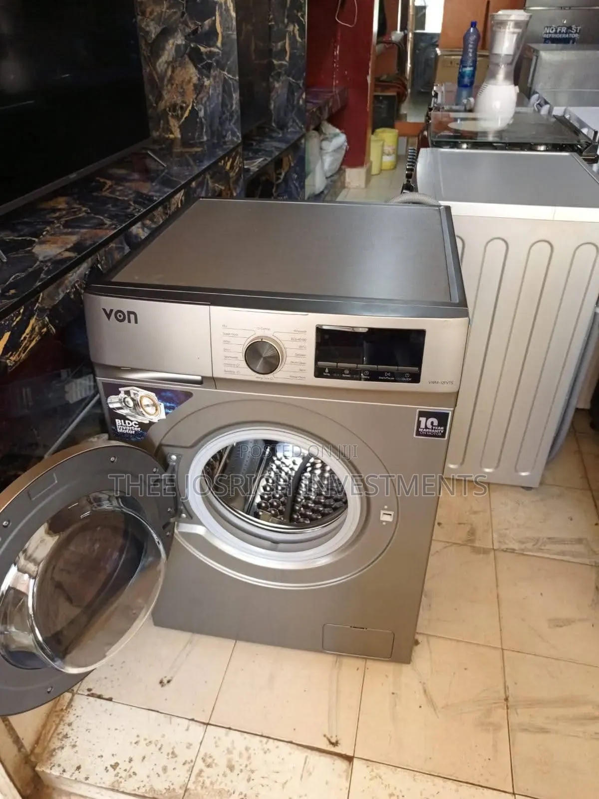 Von 12kg Washing Machine Front Load Was and Spin