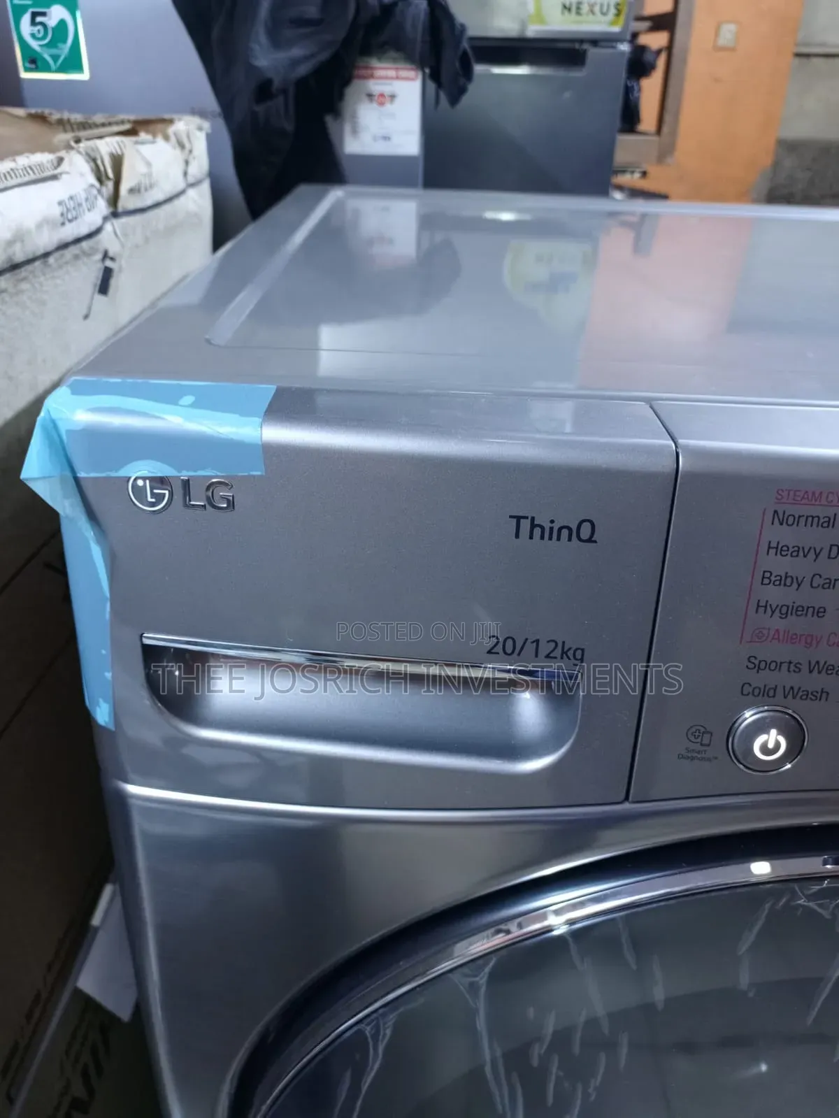 LG Washing Machine 20/12 Kg Front Load Wash and Dry