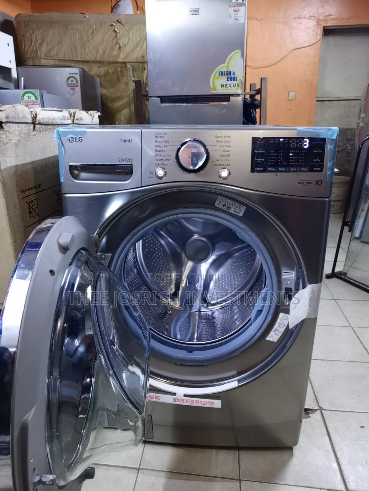 LG Washing Machine 20/12 Kg Front Load Wash and Dry