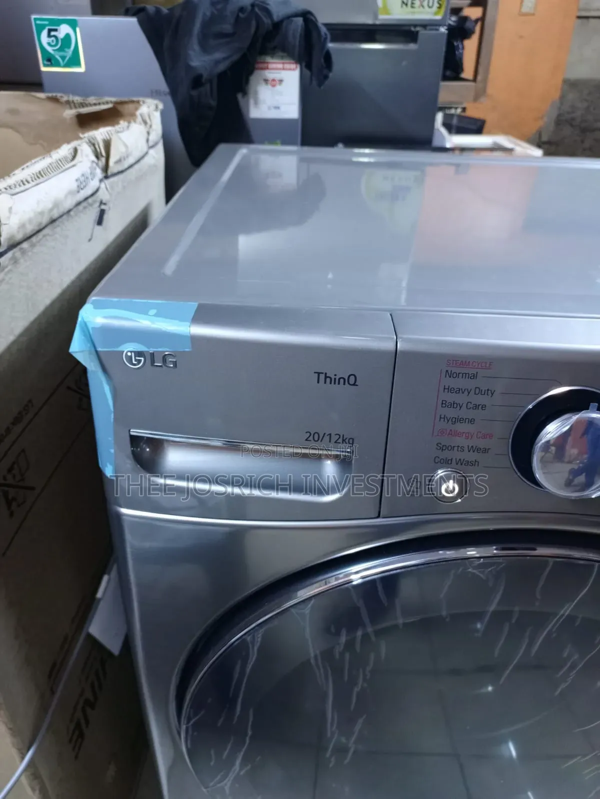 LG Washing Machine 20/12 Kg Front Load Wash and Dry