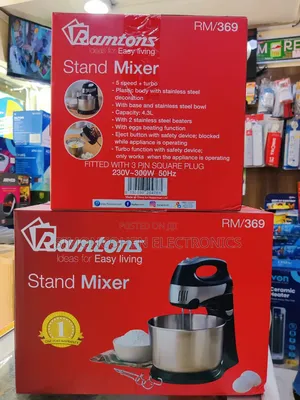 Ramtons Stand Mixer 4.3Litres 5-Speed+turbo