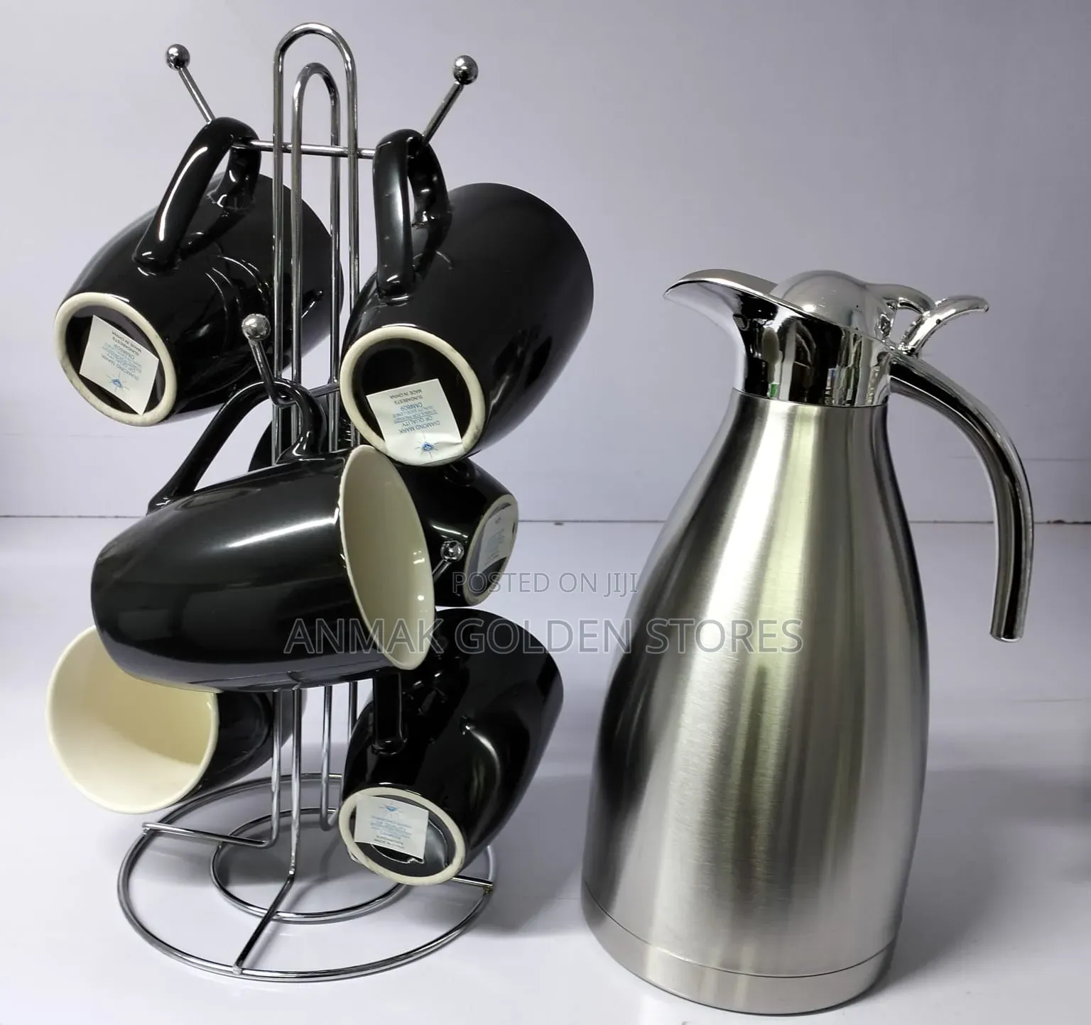 Black Flask Set Available at 1350