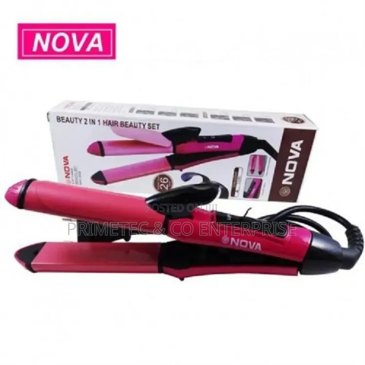 Nova 2-in-1 Hair Styling Flat Iron and Tong