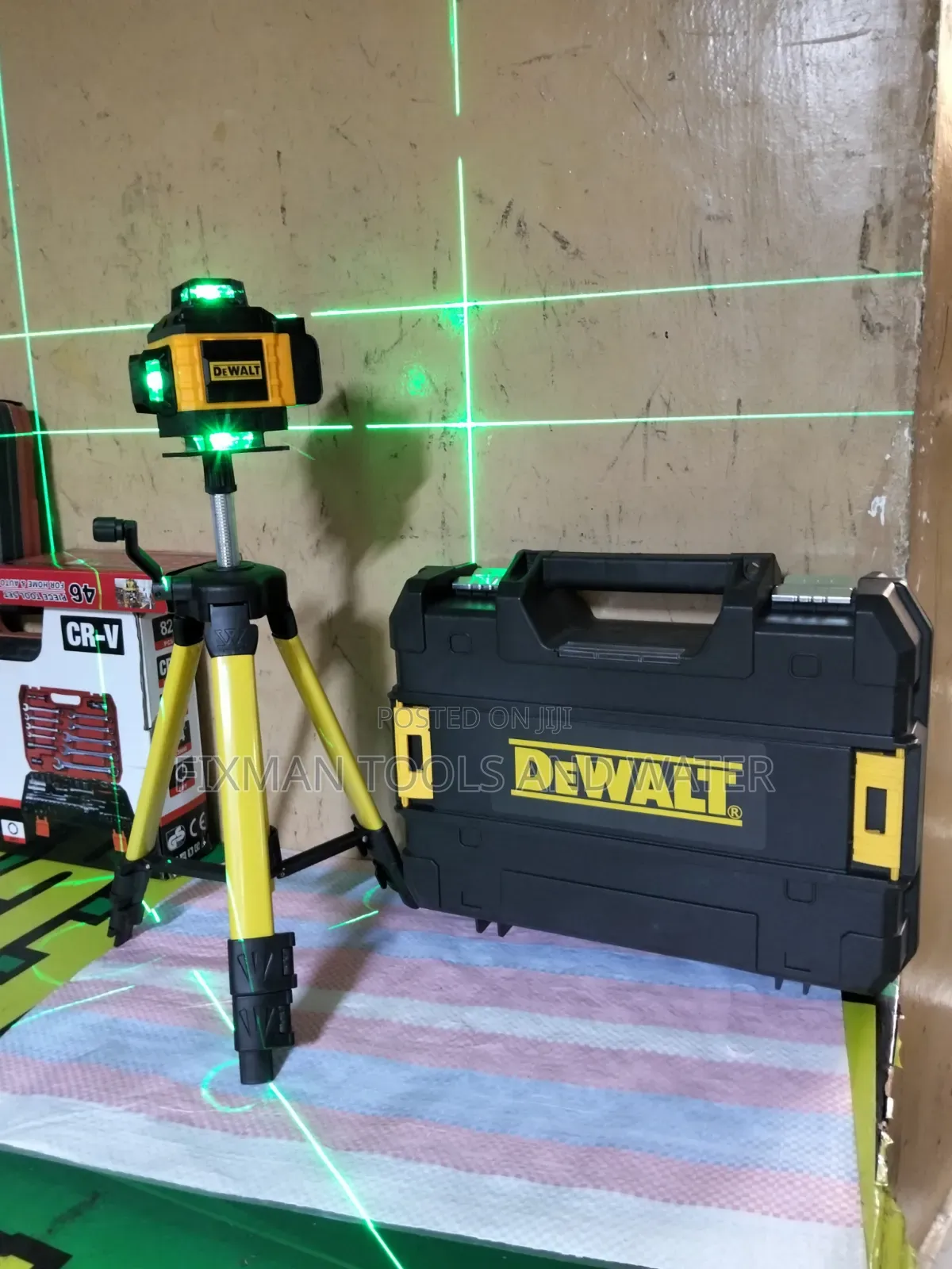 Top Accuracy DEWALT LASERS LEVEL MACHINE 16 LINES 360° With 2 Battery