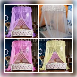 Free Size Round Mosquito Net _ Multicoloured