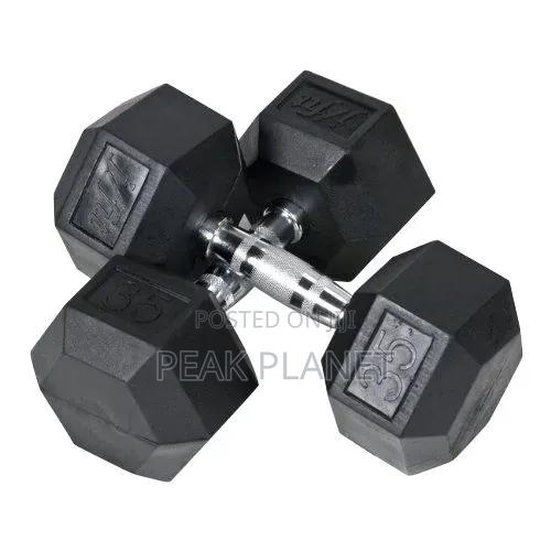 Rubber Hex Dumbbells – Full Range Available