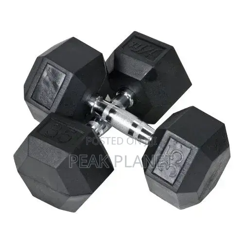 Rubber Hex Dumbbells – Full Range Available