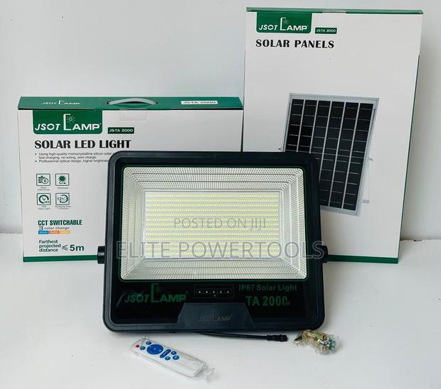 TA 2000W Solar LED Flood Light With Panel Remote - thumbnail 2