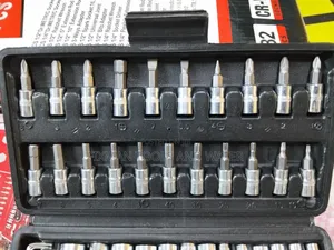 Chrome Vanadium Socket Wrench Set 46 PC's in 1 Screw Drivers Spanners