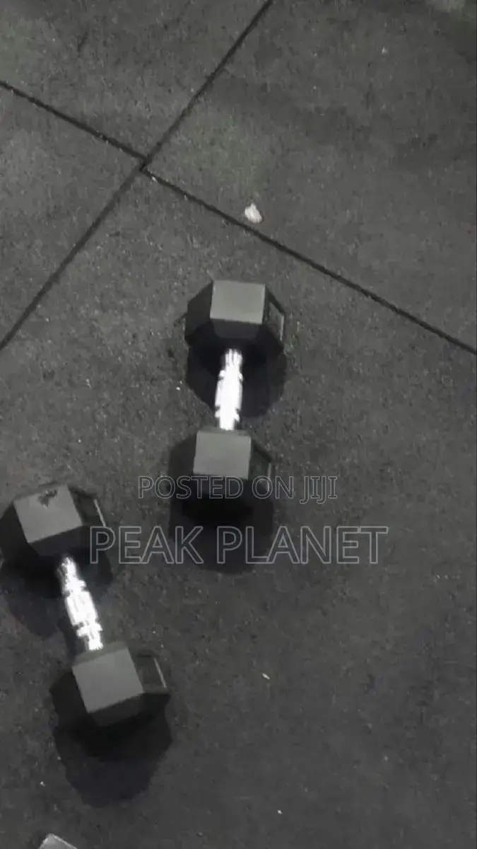 Gym Dumbbells Set – Hex Design Anti-Roll