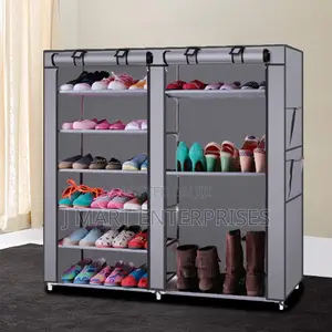6-Tier Shoe Rack, Shoes Storage Cabinet Hold 40 Pairs of Shoes,