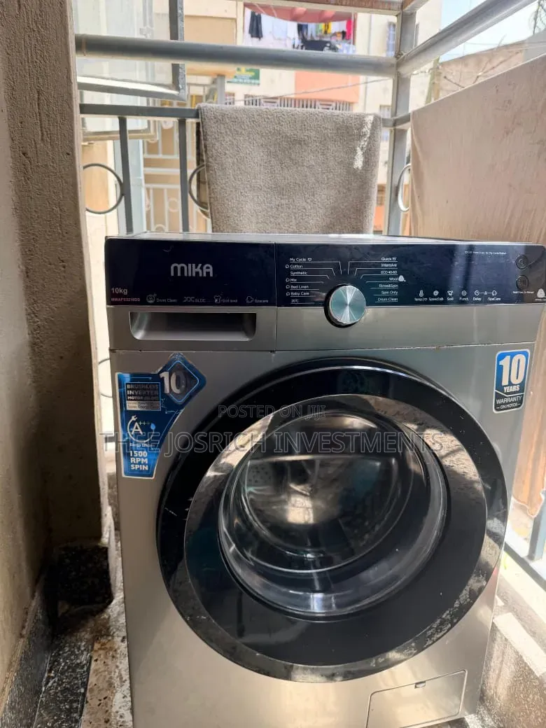 Mika 10 Kg Wash and Spin Washing Machine Front Load Washing
