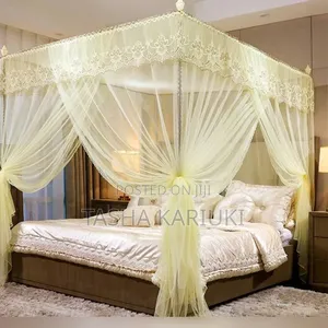 Supreme Shield Four Stand Mosquito Net _ Cream