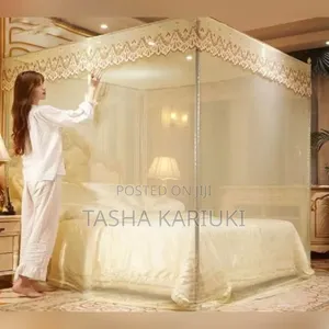 Supreme Shield Four Stand Mosquito Net _ Cream