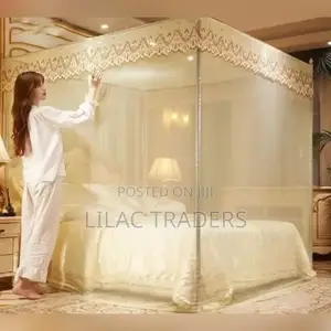 Supreme Shield Four Stand Mosquito Net _ Cream