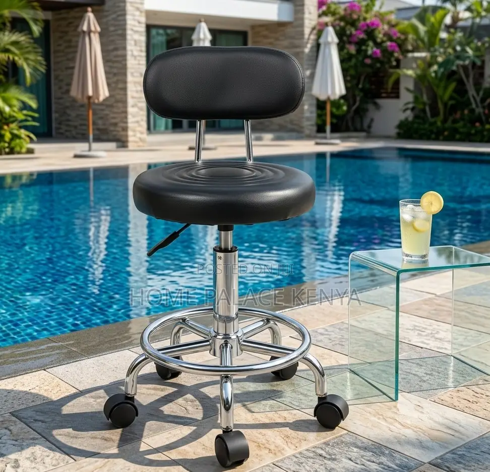 Adjustable Stool: Hospital 360 Degree Stool With Backrest