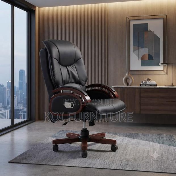 Office Chairs; CEOs Executive Leather Office Enhance Chair - thumbnail 2