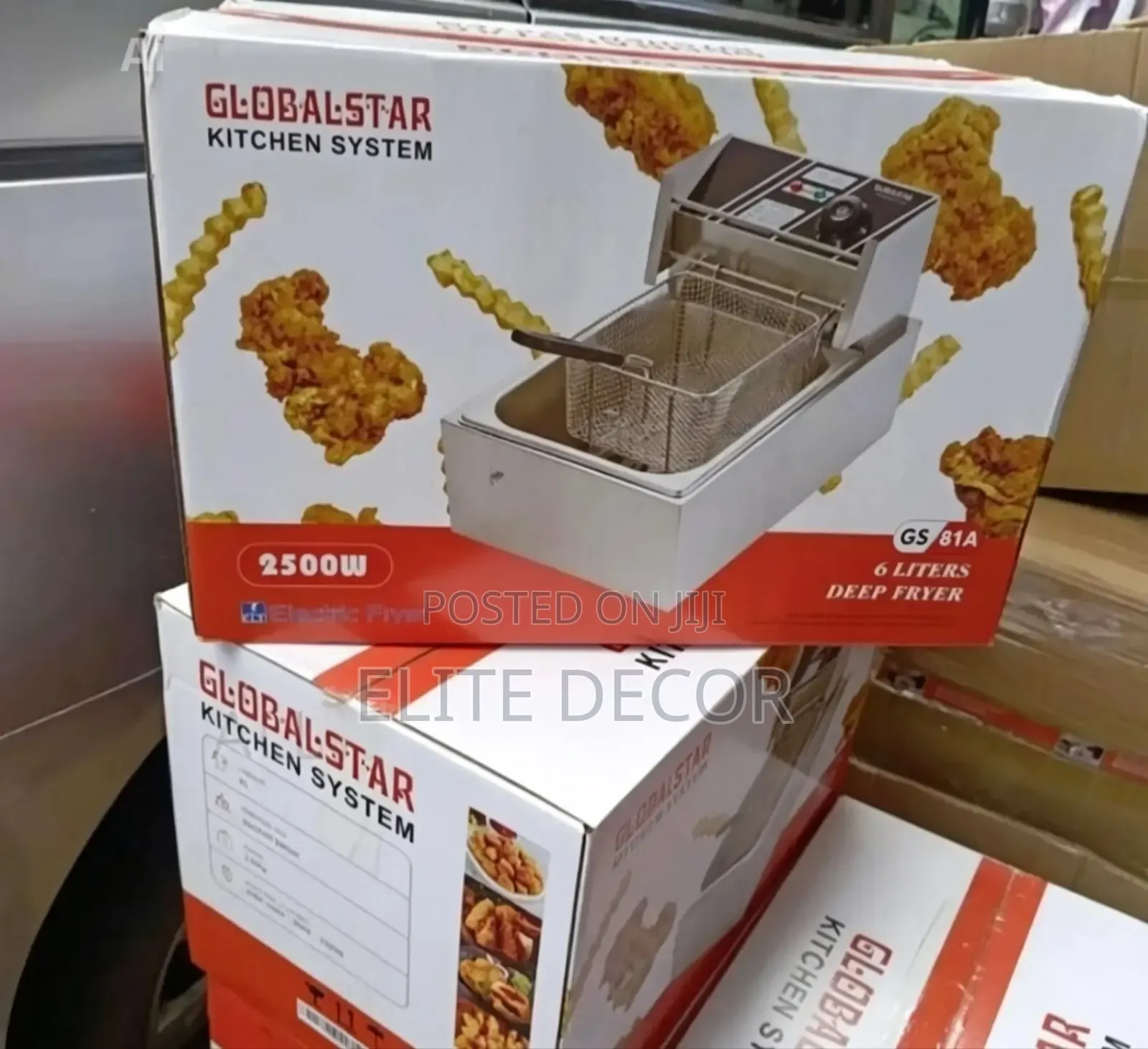 Globalstar 6L Single Tank Electric Deep Fryer – 2500W Commercial Fryer