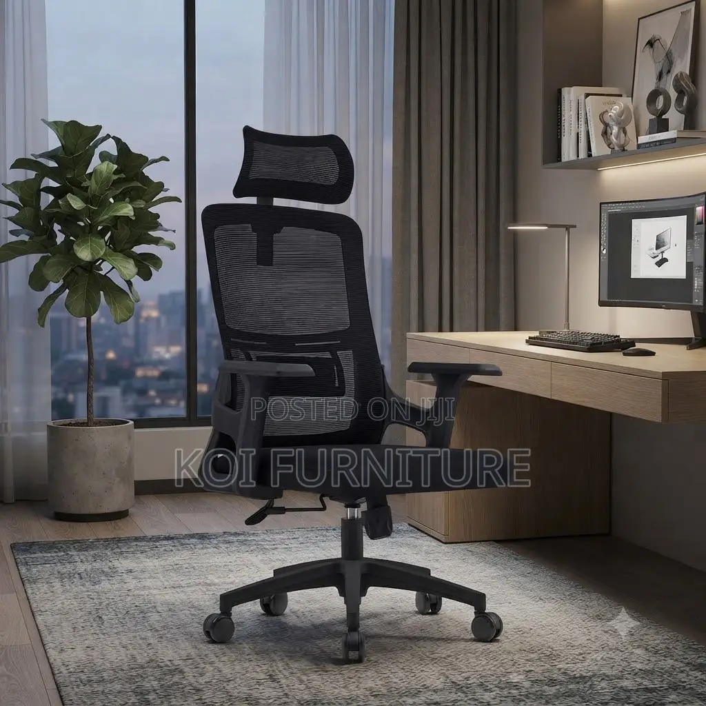 Office Chair; Ergonomic High Back Executive Mesh Contours Chairs