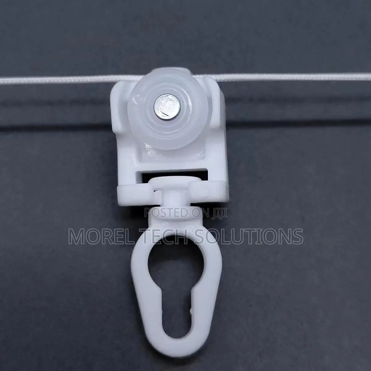 Universal CurtainTrack Rail Rollers With Durable Stainless Steel Hooks