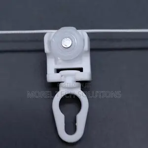Universal CurtainTrack Rail Rollers With Durable Stainless Steel Hooks