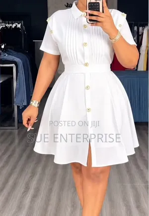 Short Linnen Skater Dress