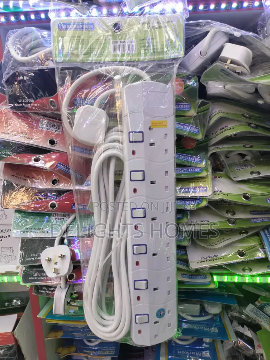 JSB Extension 6way With Surge Protection_stl