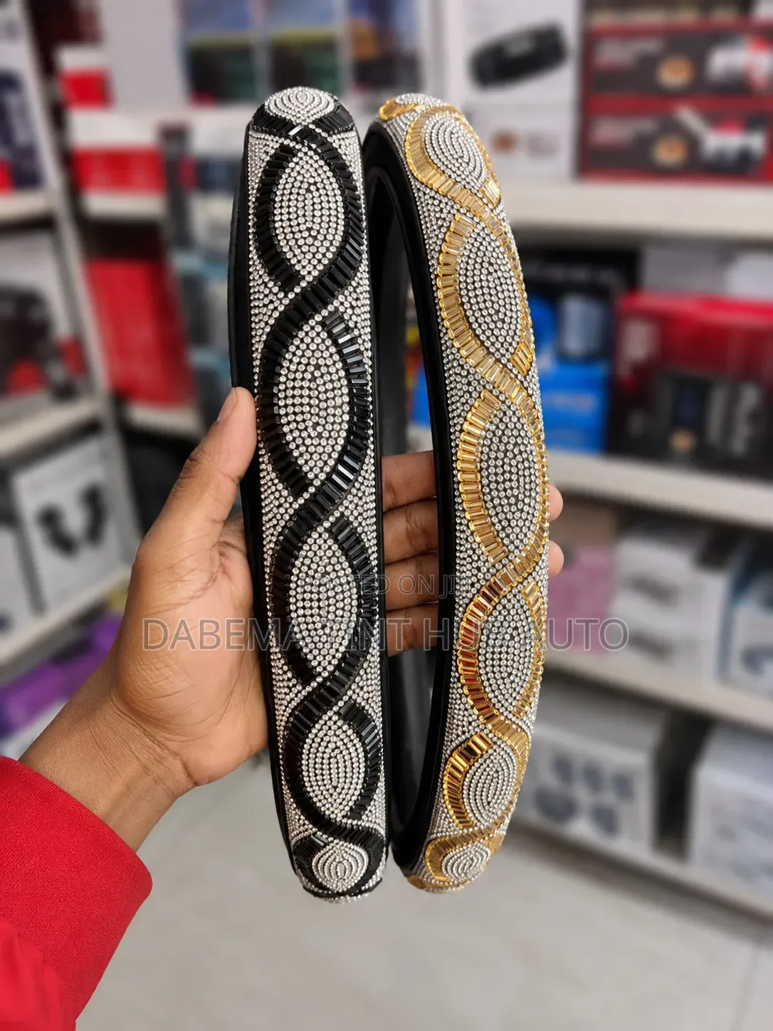 Luxury Rhinestone Steering Wheel Cover