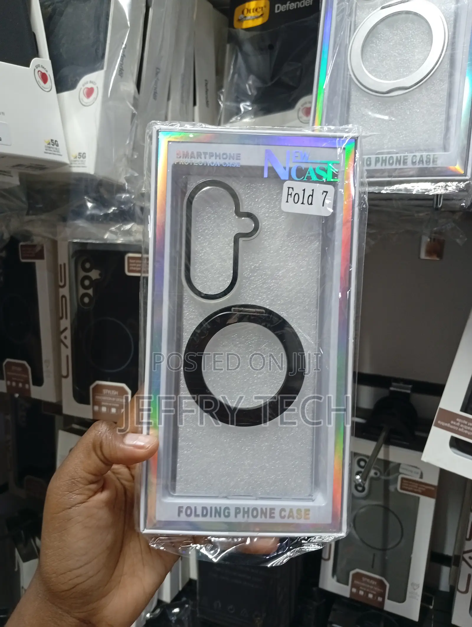 Samsung Galaxy Z Fold 7 NEW CASE Clear Magnetic Folding Phone Case