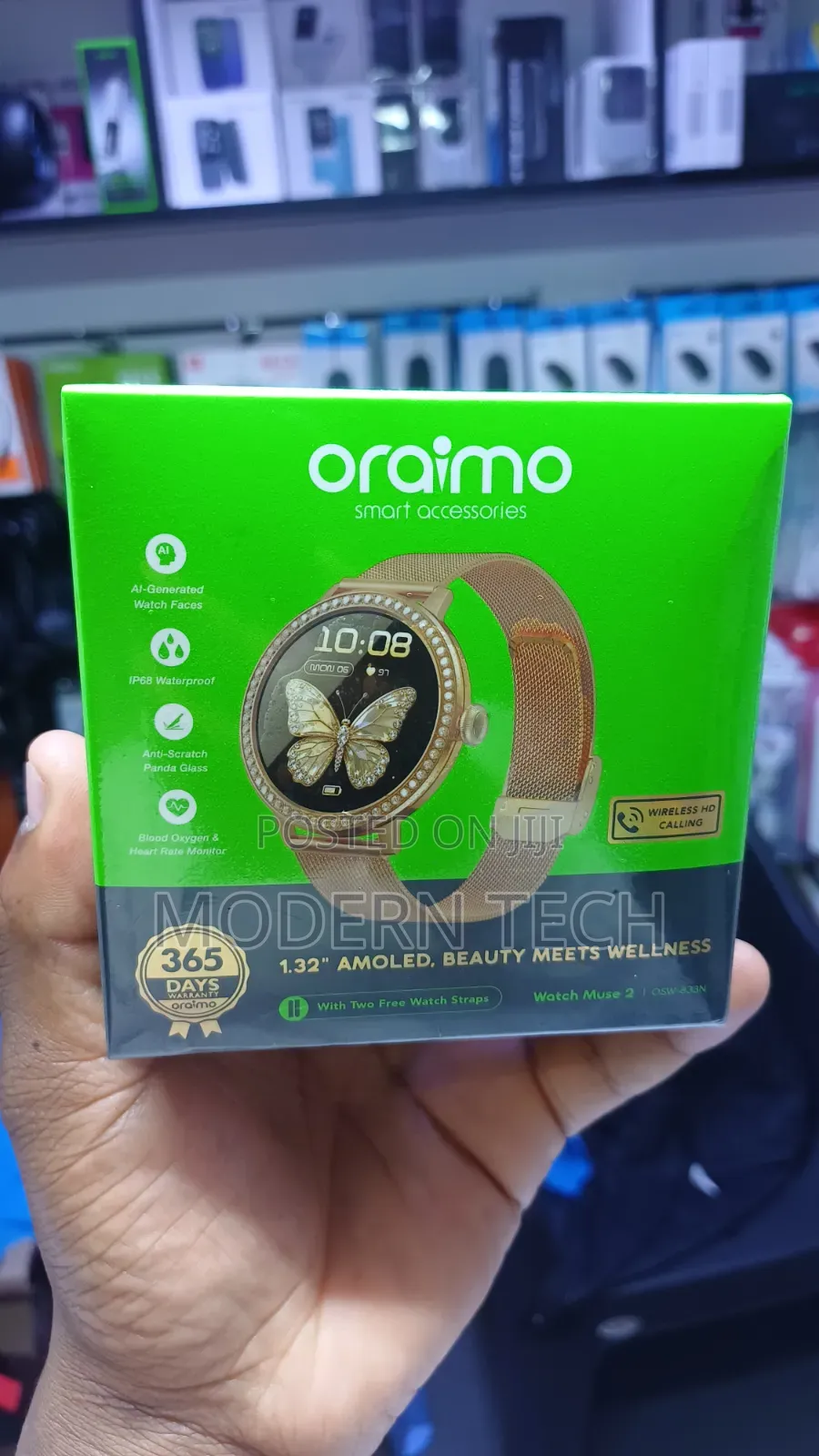 Oraimo Watch Muse 2 AMOLED Diamond Appearance Smart Watch OSW-833N