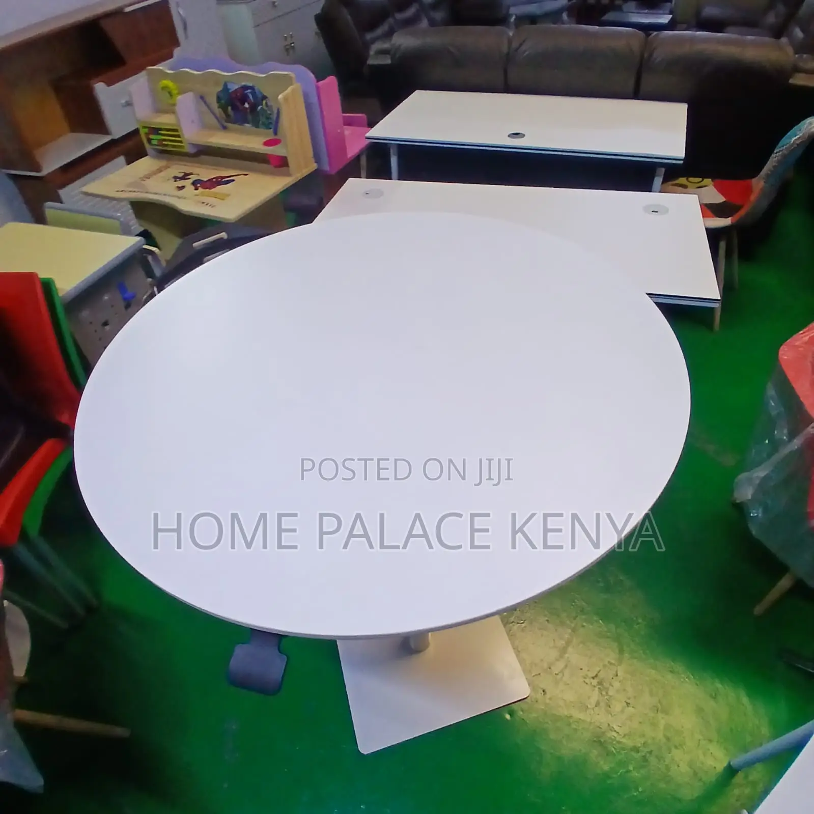 Dining Table: Dual Use Adjustable Round Table With Square Base