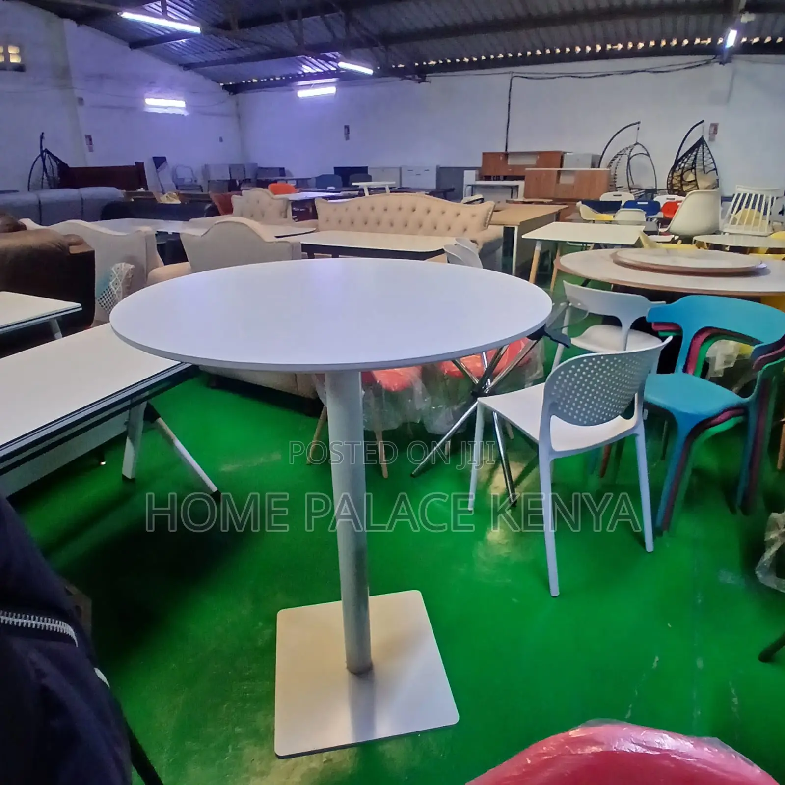 Dining Table: Dual Use Adjustable Round Table With Square Base