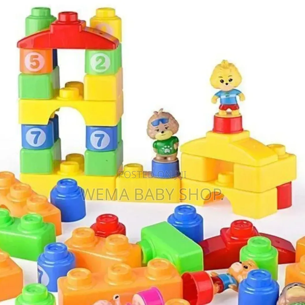 58PCS Jumbo Educational Building Blocks – Fun Meets Learning!