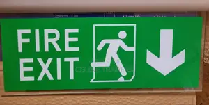Clear Fire Exit Sign