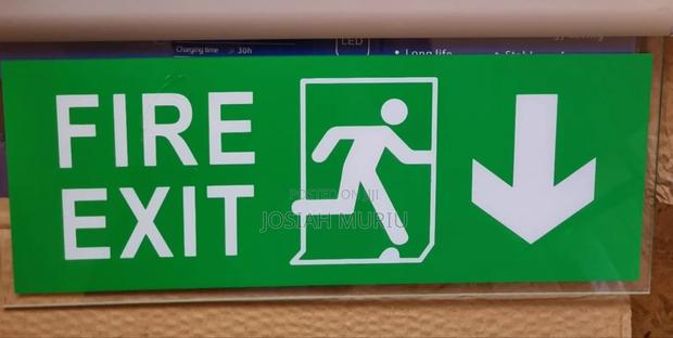 Clear Fire Exit Sign