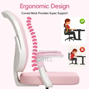 Office Chair : Pink Kids Study Desk Chair