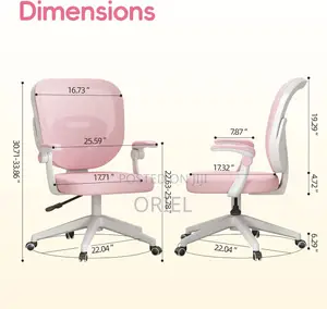 Office Chair : Pink Kids Study Desk Chair