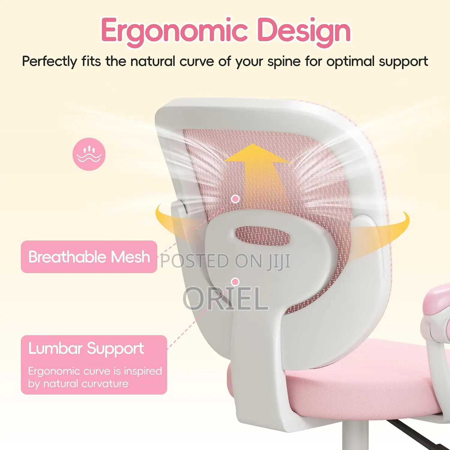 Office Chair : Pink Kids Study Desk Chair