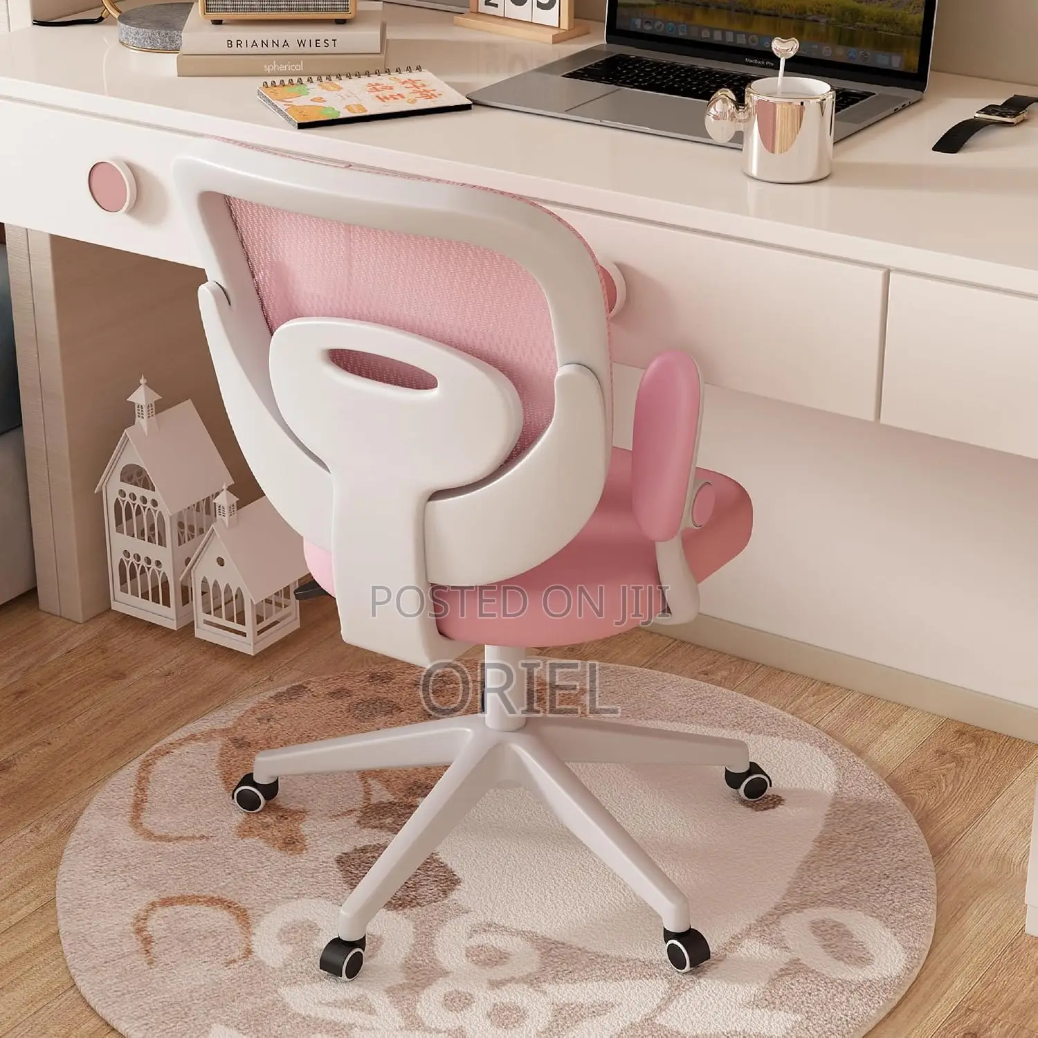Office Chair : Pink Kids Study Desk Chair
