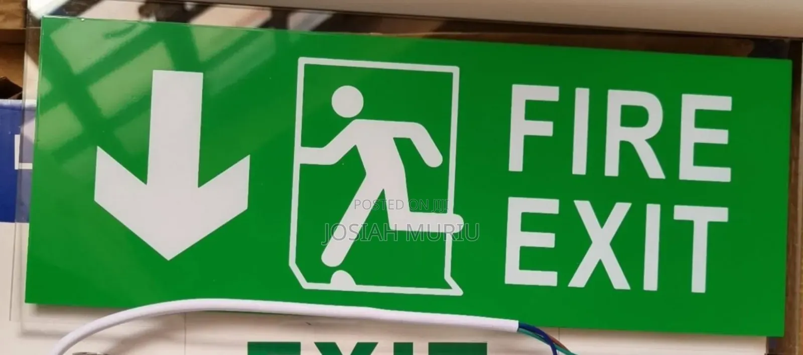 Fire Exit Sign for Building