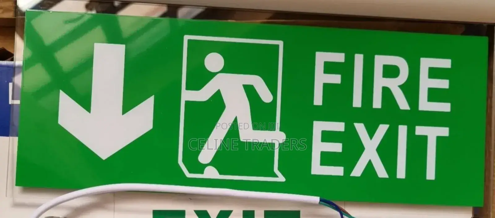 Fire Exit Sign for Building
