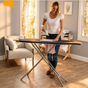 Metallic Indoor Ironing Board – Strong Foldable Iron Stand