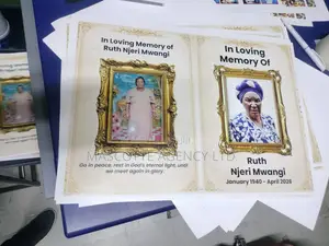 8 Page A4 Eulogy/ Funeral Programs ( Free Design)