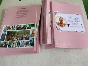 8 Page A4 Eulogy/ Funeral Programs ( Free Design)