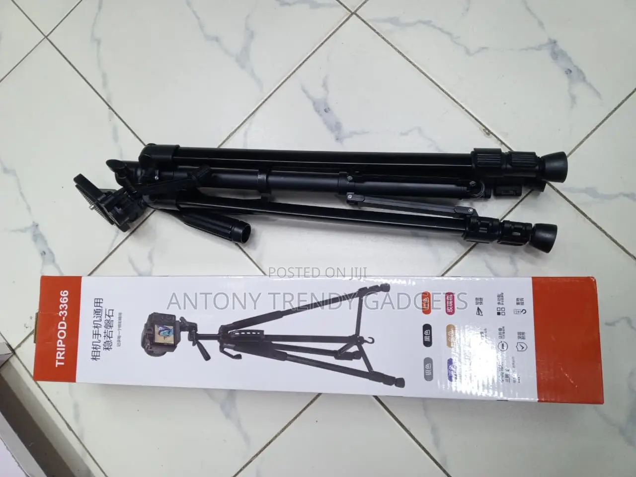 Professional 3366 Tripod Stand for Video Recording Photos