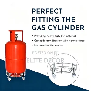 Stainless Steel Movable Gas Cylinder Trolley – Heavy Duty Gas Stand