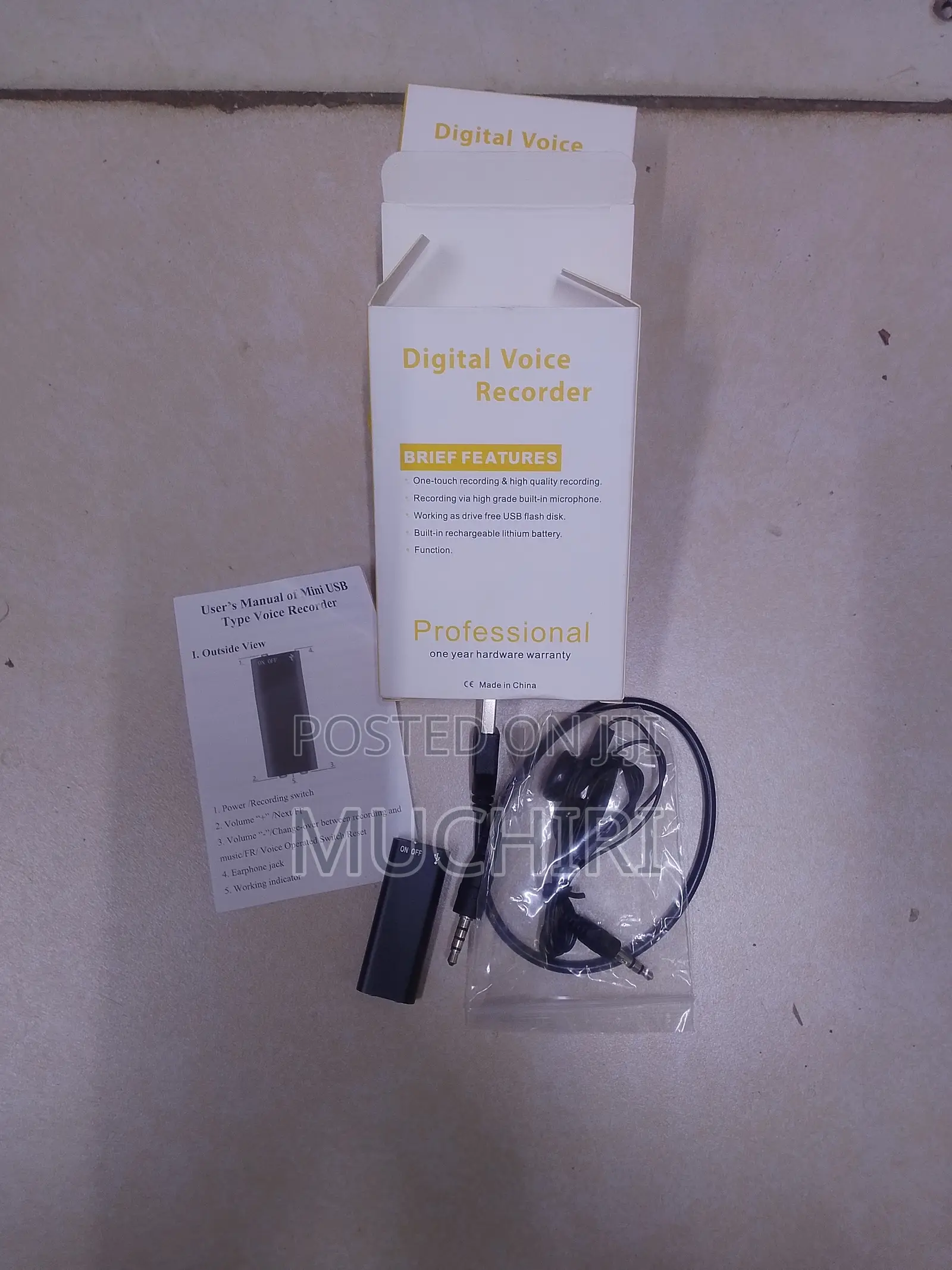 Portable Mini Digital Voice Recorder 8GB Voice Activated