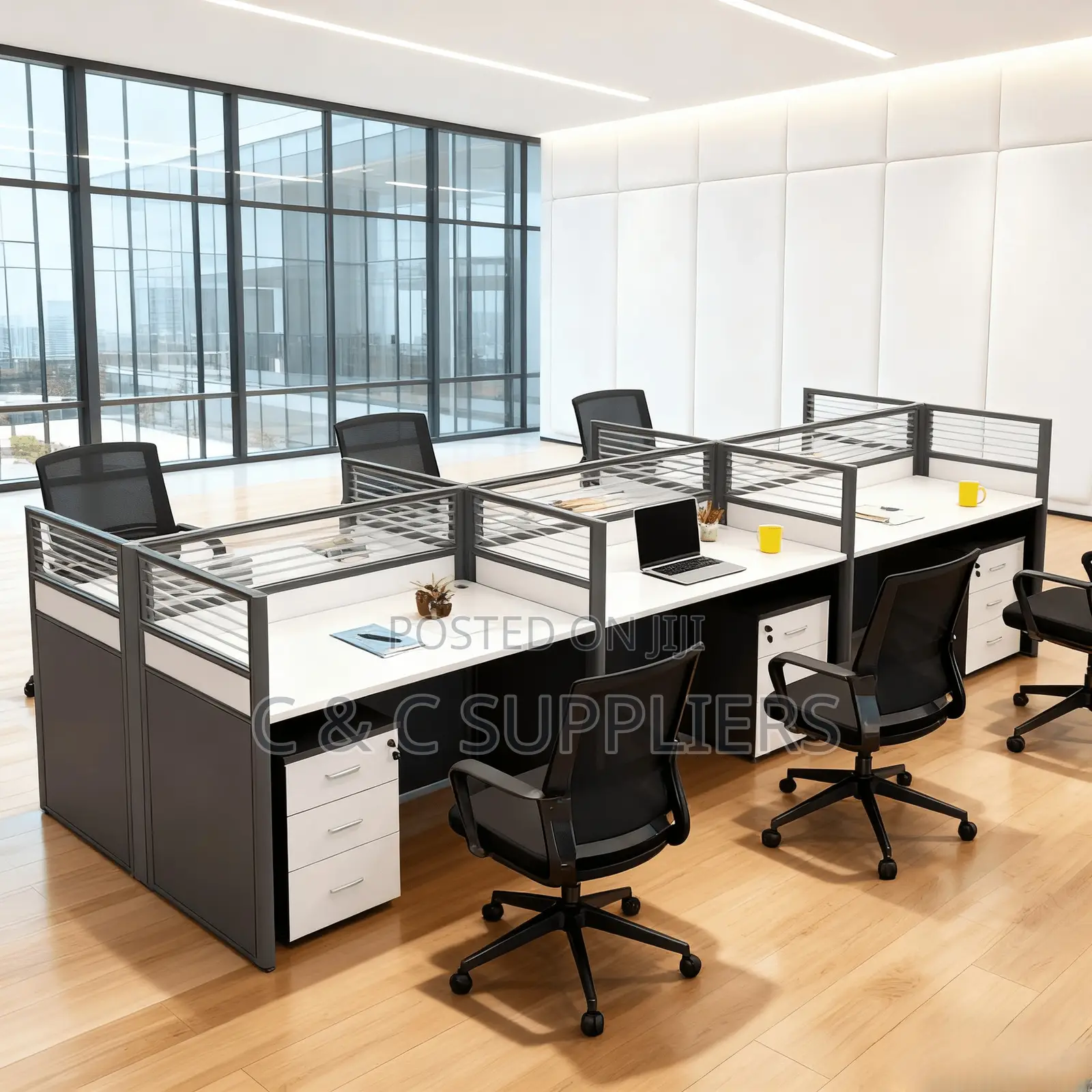 6-Seater Imported Modular Workstation