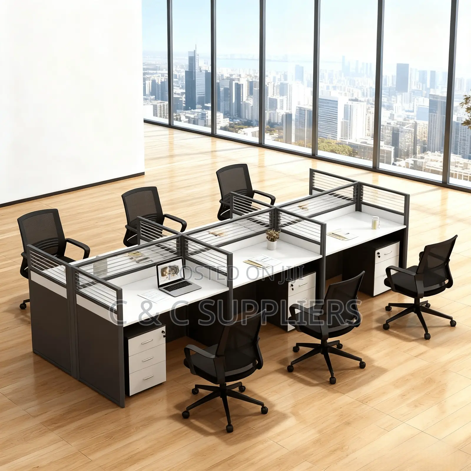 6-Seater Imported Modular Workstation